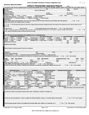 Uniform Residential Appraisal Report