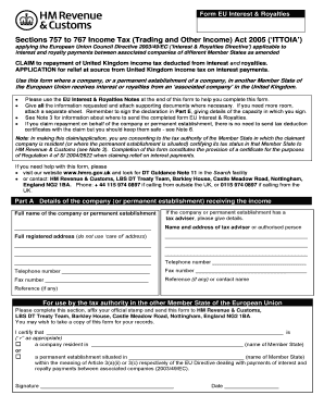 EU Interest & Royalties Form