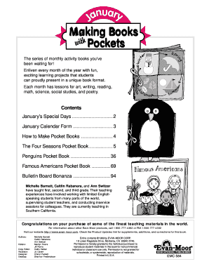 Making Books with Pockets