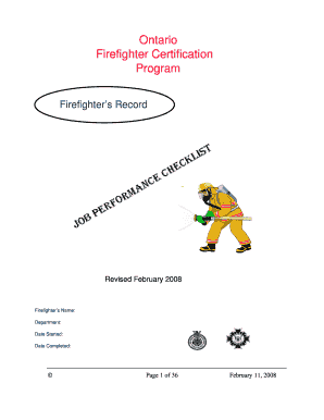 Ontario Firefighter Certification Program