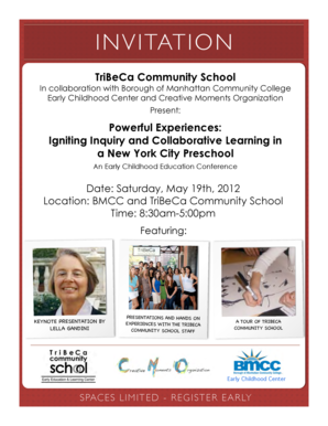 Registration - tcs conference - TriBeCa Community School - reggioalliance