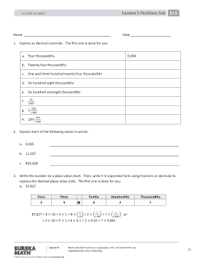 lesson 5 problem set