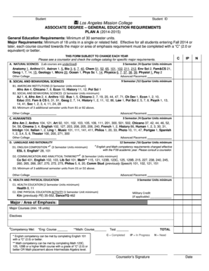 Associate Degree General Education Requirements