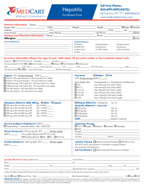 Hepatitis C Treatment Enrollment Form