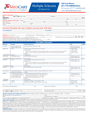 Multiple Sclerosis Enrollment Form