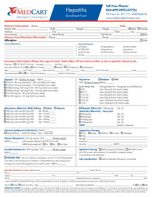 Hepatitis C Treatment Enrollment Form