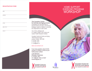 Home Support Exercise Program Registration Form