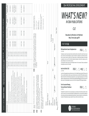 Ontario Bar Association CLE Order Form