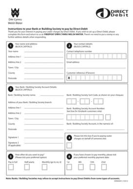 Direct Debit Authorization Form