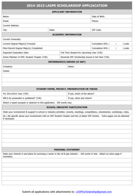 LASPE scholarship application form final (3) - laspe