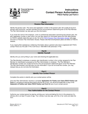 FSCO Family Law Form 3