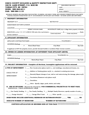 Michigan Building Permit Application