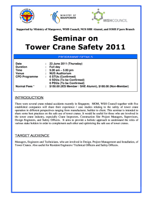 Graduate Certificate Programme in Workplace Risk &amp; Safety ...