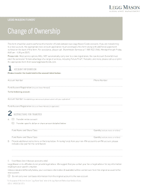 Legg Mason Funds Transfer Request Form
