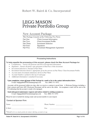 Client Account Information Form