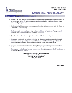 Durable General Power of Attorney