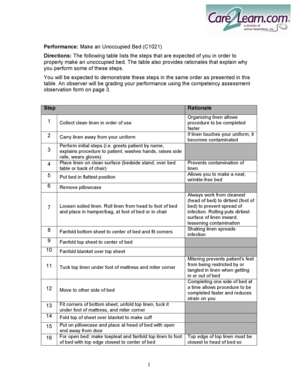 Make an Unoccupied Bed (C1021)