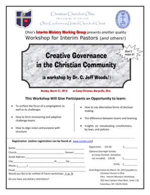 Flyer and Registration Form - Ohio Conference United Church of ... - ocucc