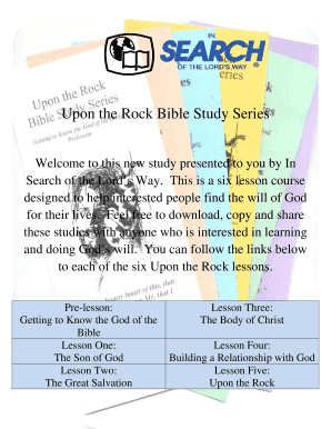 Upon the Rock Bible Study Series