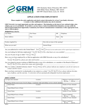 Application for Employment