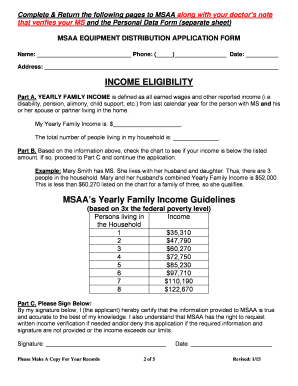 MSAA Equipment Distribution Application