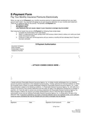 E-Payment Authorization Form