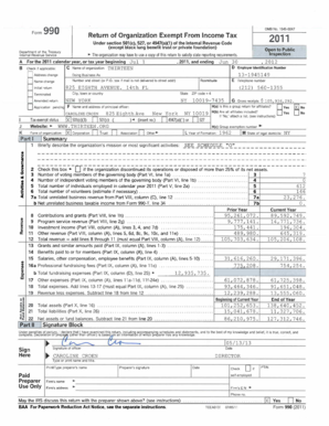 Form 990 Return of Organization Exempt From Income Tax