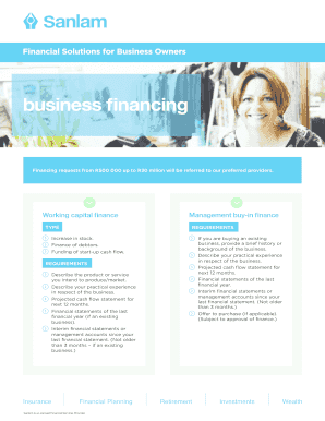 Business Financing Application Form