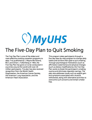 Five-Day Plan to Quit Smoking