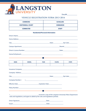 Vehicle Registration Form