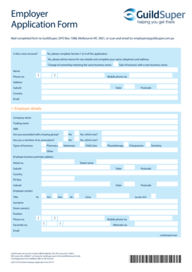 Employer Application Form