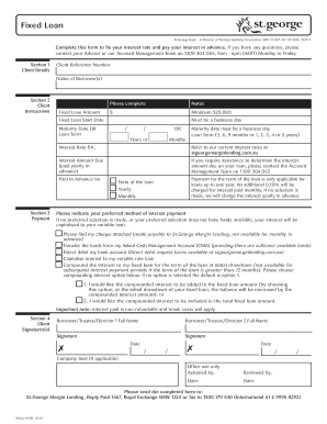 Fixed Loan Agreement
