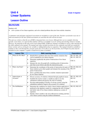 Interpreting the Lesson Outline Template