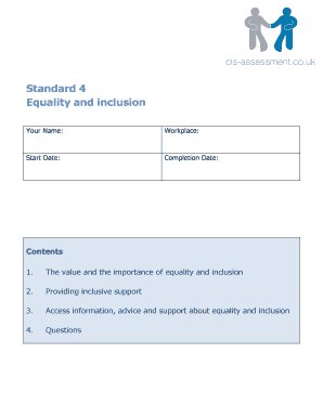 Equality and Inclusion Workbook