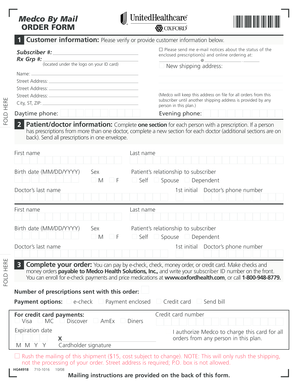 Medco By Mail Order Form