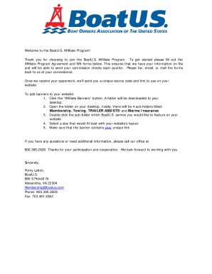 BoatU.S. Affiliate Program Agreement