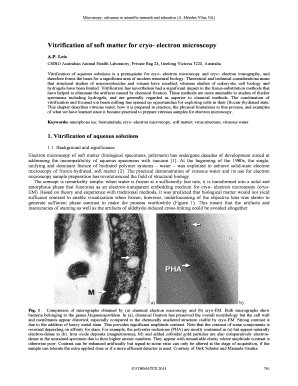 Vitrification of soft matter for cryo- electron microscopy - Formatex bb - formatex