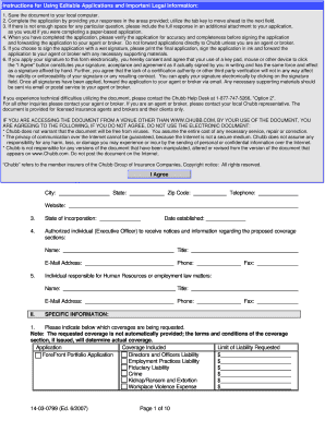 Chubb ForeFront Portfolio Health Care Application