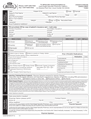 Giant Eagle Specialty Pharmacy Enrollment Form