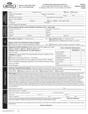 CIMZIA Enrollment Form