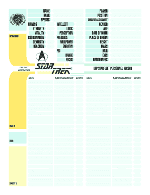 Starfleet Personnel Record