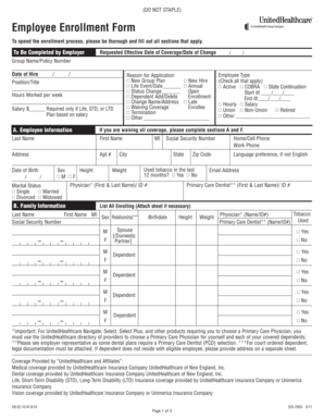 Employee Enrollment Form
