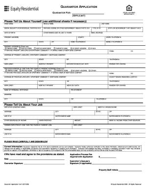 Guarantor Application Form