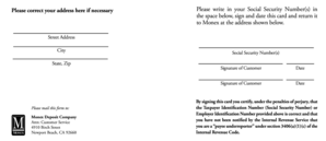 Customer Information Update Form
