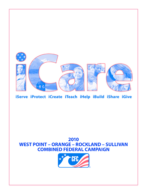 2010 CFC Pledge Card