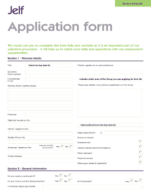 Employment Application Form