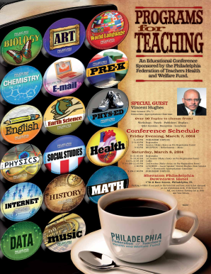 Philadelphia Teachers Conference Pre-Registration Form