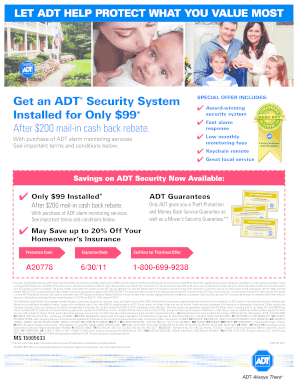 ADT Security System Offer