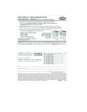 Berkley Tervis Tumbler Offer Form