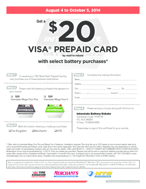Interstate Battery Rebate Form